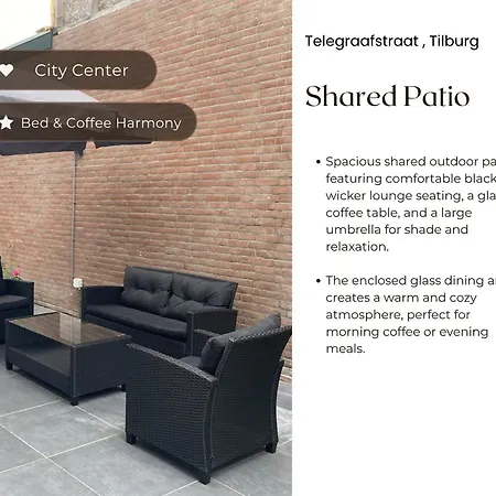 Apartment Hotspot Location, Wifi, Ac, Bed En Koffie Harmony